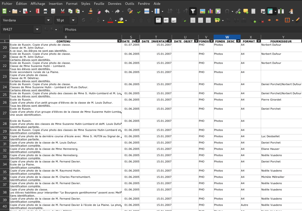 Extraction des données de FileMaker